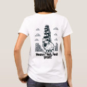 Whimsical Sheep Carry Tower of Boxes T-Shirt (Rückseite)