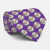 Whimsical Sheep Custom Necktie Tie Krawatte (Gerollt)