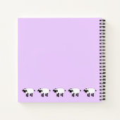 Whimsical Sheep "Sheep Happens" Notebook Notizblock (Rückseite)