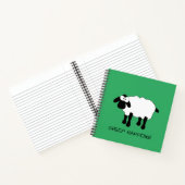 Whimsical Sheep "Sheep Happens" Notebook Notizblock (Innenseite)