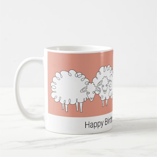 Whimsical Sheep Tasse (Links)