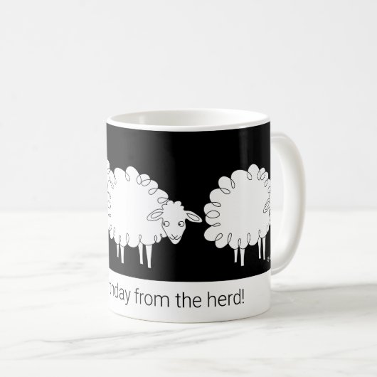 Whimsical Sheep Tasse (VorderseiteRechts)