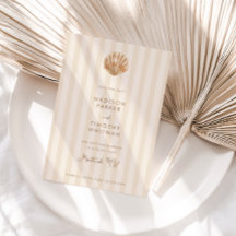 Whimsical Shell Monogram Coastal Wedding