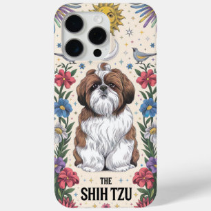 Whimsical Shih Tzu mit Celestie und Floral Detai Case-Mate iPhone Hülle