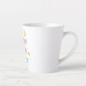 Whimsical "Shine Little Star" for Kids Room Milchtasse (Rechts)