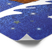 Whimsical Ship in Space Poster (Ecke)