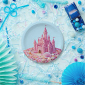 Whimsical Shoreline Castle Pappteller (Party)
