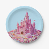 Whimsical Shoreline Castle Pappteller (Vorderseite)