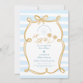 Whimsical Shoreline Wedding Einladung (Vorderseite)