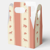 Whimsical Show Pony Horse Pattern Geschenkschachtel (Geöffnet)
