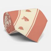 Whimsical Show Pony Horse Pattern Krawatte (Gerollt)