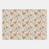 Whimsical Silkie Chicken Set 3 flach Geschenkpapier Set (Vorderseite 2)