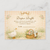 Whimsical Silly Goose Spring Diapper Raffle Begleitkarte (Vorderseite)