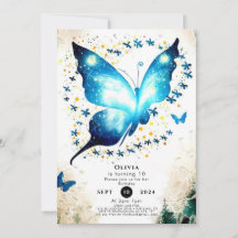 Whimsical Simple Butterfly Geburtstag