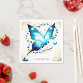 Whimsical Simple Butterfly Geburtstag Serviette (Beispiel)