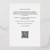 Whimsical Simple Elegante Foto Funny Couple Folieneinladung (Rückseite)