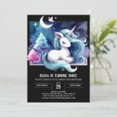 Whimsical Simple Horse zum Geburtstag Einladung (Stehend Vorderseite)