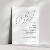 Whimsical Simple Oh Boy Baby Dusche
