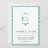 Whimsical Simple Wedding Einladung (Vorderseite)