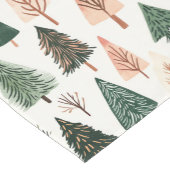 Whimsical Simplistic Weihnachtsbaum Thema Kurzer Tischläufer (Ecke)