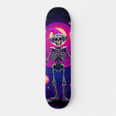 Whimsical Skeleton Clown Skateboard (Vorne)