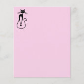 Whimsical Skinny Black Cat Pink (Vorderseite)