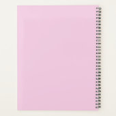 Whimsical Skinny Black Cat Pink Planer (Rückseite)