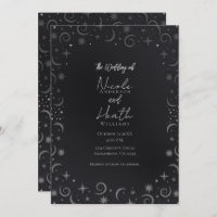 Whimsical Sky Wirbel Silver Celestial Wedding