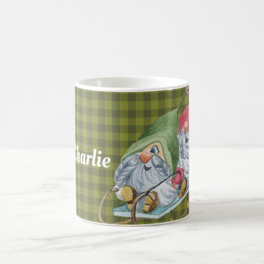 Whimsical Sledgnomes Personalisiert Kaffeetasse (Mittel)