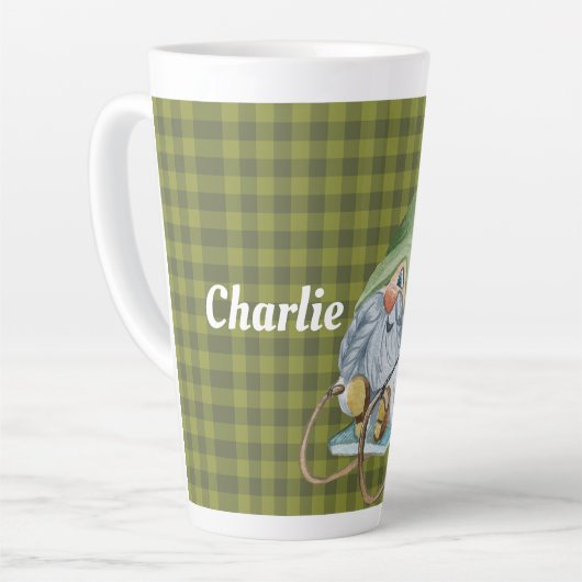 Whimsical Sledgnomes Personalisierte Kaffee Tasse (Linke Ecke)