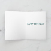 Whimsical Snail on Magical Mushroom CUSTOM Bday Karte (Innenseite)