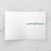 Whimsical Snail on Magical Mushroom CUSTOM Bday Karte (Innenseite)