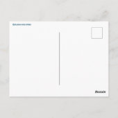 Whimsical Snail on Magical Mushroom CUSTOM Bday Postkarte (Rückseite)