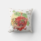 Whimsical Snail & Strawberry 1. Kissen (Vorderseite)