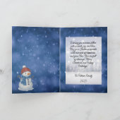 Whimsical Snow Man frohe Weihnachten (Innenseite)