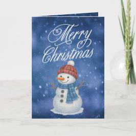 Whimsical Snow Man frohe Weihnachten