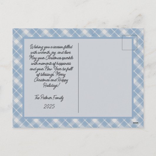 Whimsical Snow Man frohe Weihnachten (Rückseite)