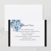 Whimsical Snowflake Tree Posh Wedding Probe Einladung (Vorne/Hinten)