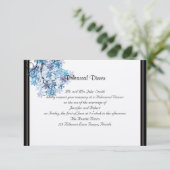 Whimsical Snowflake Tree Posh Wedding Probe Einladung (Stehend Vorderseite)