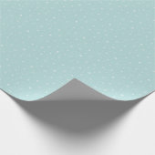 Whimsical Snowflakes in Aqua Blue Pattern Geschenkpapier (Ecke)