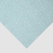 Whimsical Snowflakes in Aqua Blue Pattern Seidenpapier (Detail)