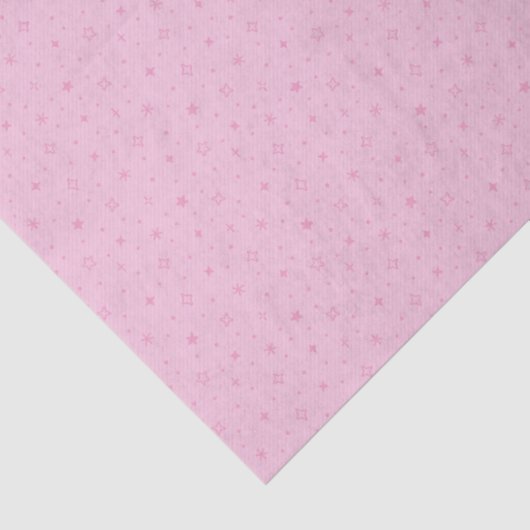 Whimsical Snowflakes in Pastel Pink Pattern Seidenpapier (Detail)
