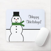 Whimsical Snowman Christmas Mousepad (Mit Mouse)