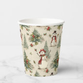 Whimsical Snowman: Feierlich Pappbecher (Vorderseite)