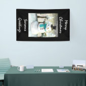 Whimsical Snowman im Winter Weihnachtslandschaft Banner (Messeveranstaltung)