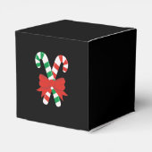 Whimsical Snowman im Winter Weihnachtslandschaft Geschenkschachtel (Rückseite)