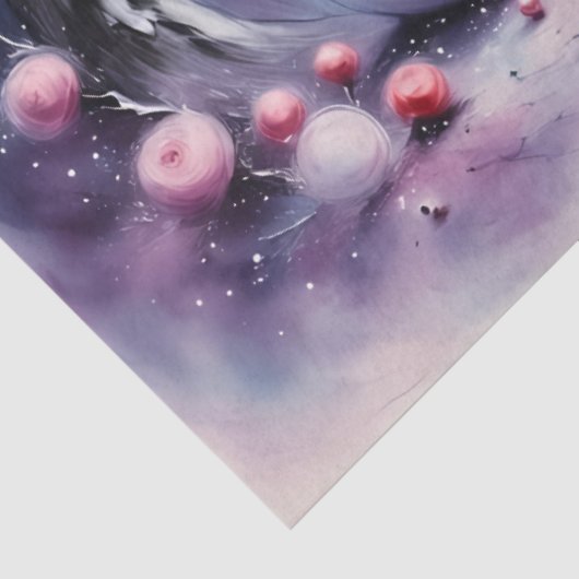 Whimsical Snowman | Pastel Winter Christmas Seidenpapier (Ausschnitt)