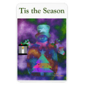 "Whimsical Snowman" Personalize 4 x 6 Magnet (Vertikal)