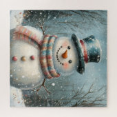 Whimsical Snowman Puzzle (Horizontal)