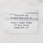 Whimsical Snowman Snow Scene Gift Cards Bulk Rabattkarte (Rückseite)